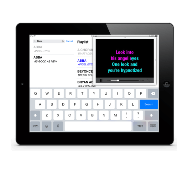 Custom Real Karaoke iPad
