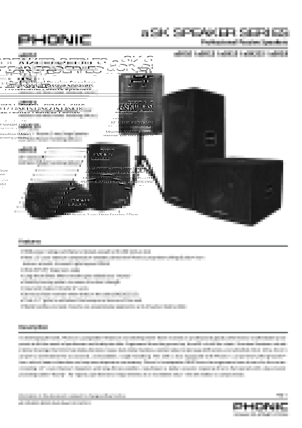 Phonic ASK-12 (BARGAIN - PAIR! NEW!)) - Image 2