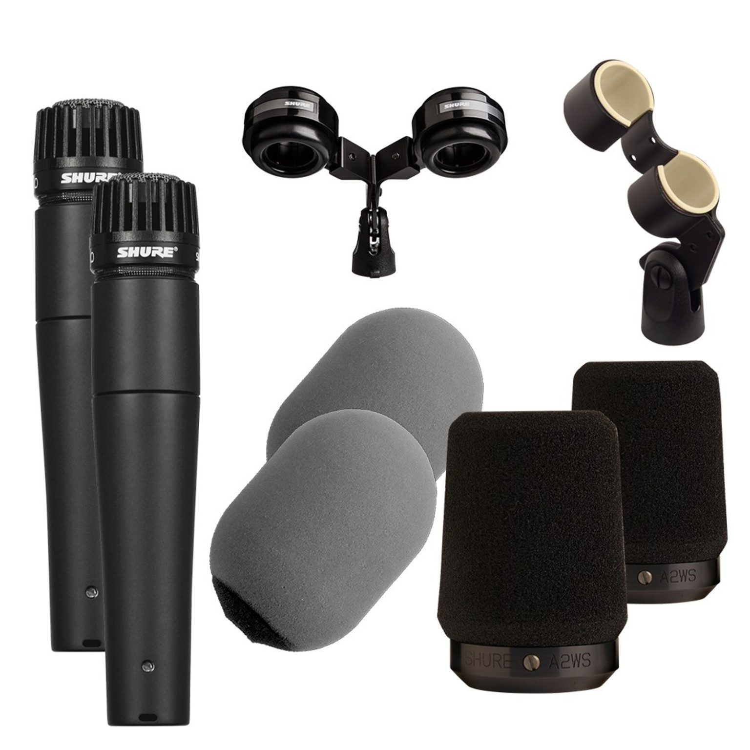 Shure SM57VIP Dual Microphone Kit » Australian Karaoke Pty Ltd