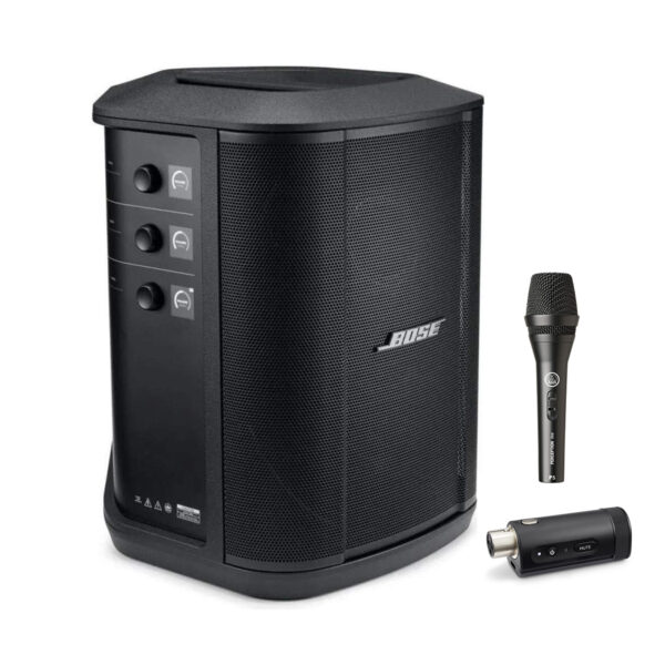 Bose S1 Pro+ with Mic/Line Transmitter and AKG P5S Mic Karaoke System