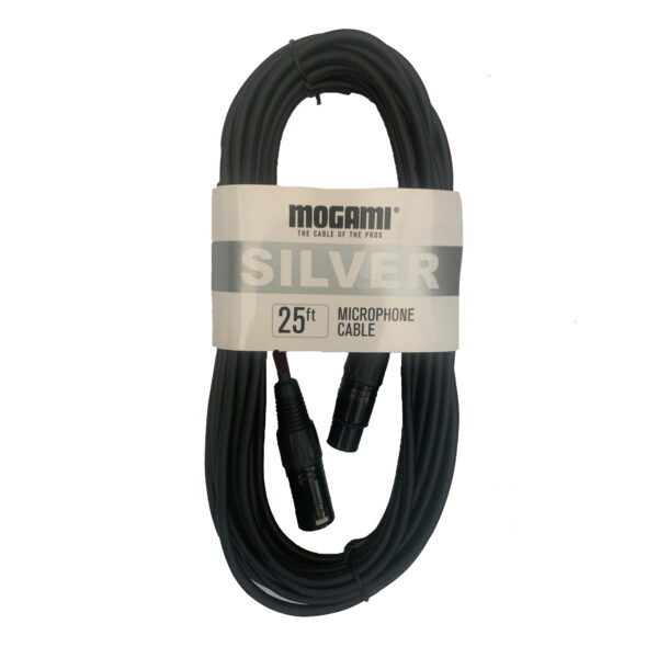 Mogami Silver Studio XLR t XLR Microphone Cable 25ft