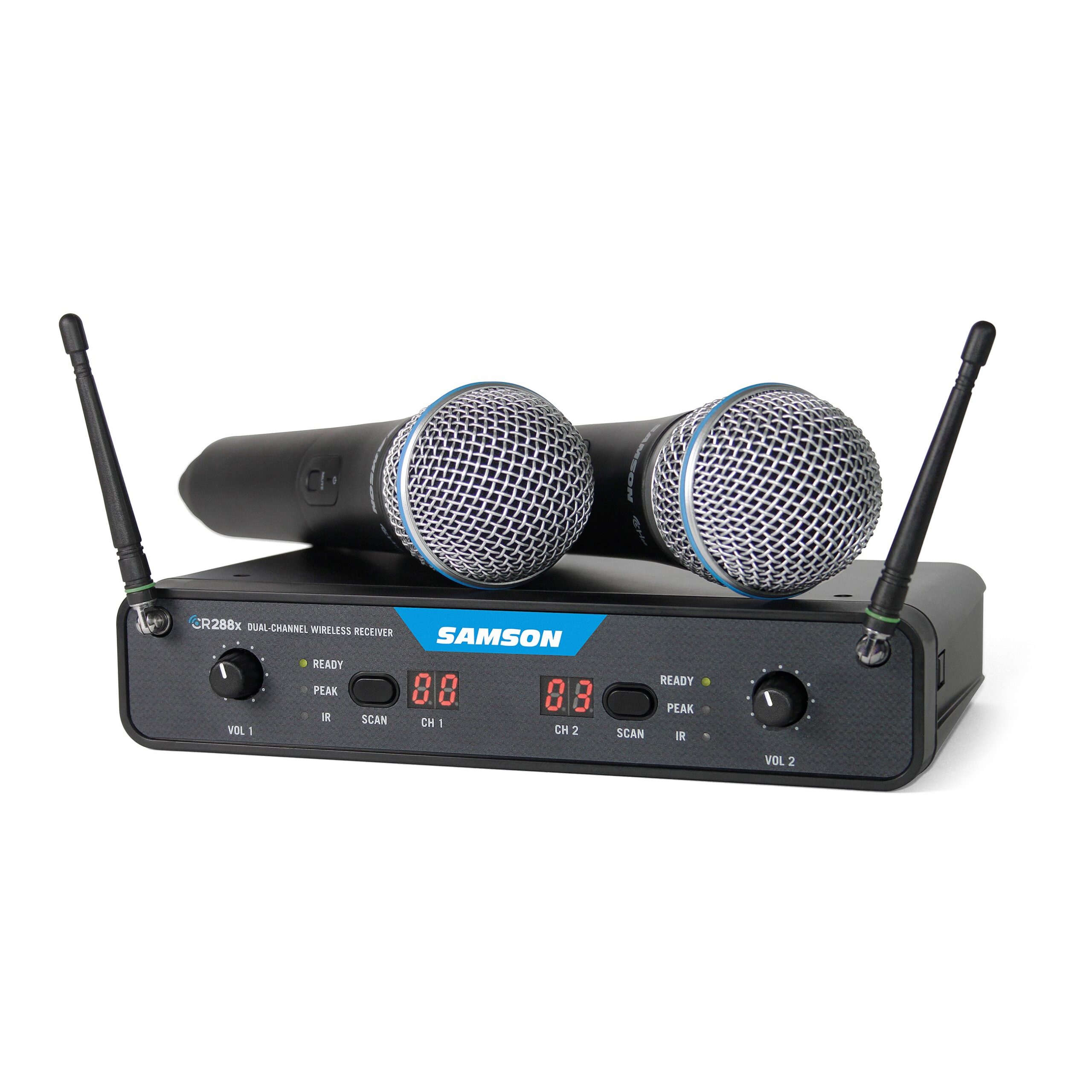 Samson Dual-Channel Wireless Handheld Microphone System Concert 288x - Image 5